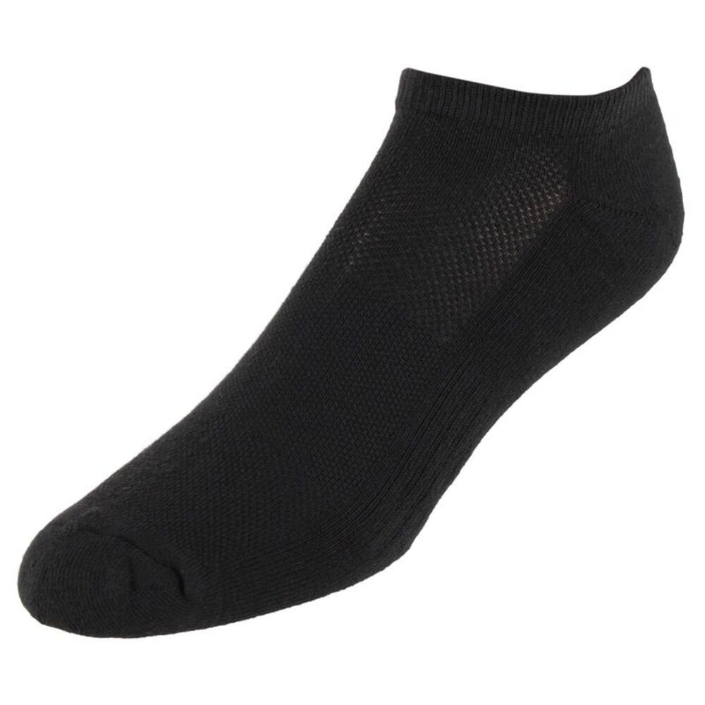 CTM Men's Half Cushioned No Show Socks with Arch Support (3 Pairs)
